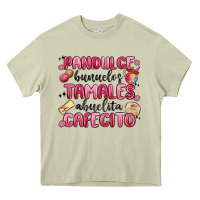Mossy pandulce bunuelos tamales abuelita cafecito Heavy Core Tee - MaliasSmallBusiness
