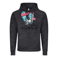 Wine Flip Flops Girl Vintage Hoodie | Teevron