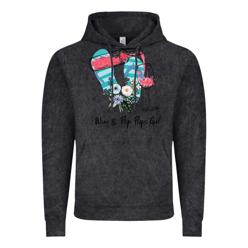 Wine Flip Flops Girl Vintage Hoodie by Bettercallsaul | Teevron