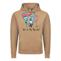 Vintage Coffee Wine Flip Flops Girl Vintage Hoodie - Bettercallsaul