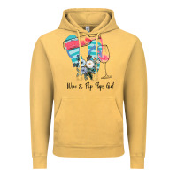 Vintage Mustard Wine Flip Flops Girl Vintage Hoodie - Bettercallsaul