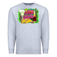 Heather Grey Let's Fiesta Premium Sweatshirt - CowhideDigitalArt