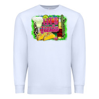 White Let's Fiesta Premium Sweatshirt - CowhideDigitalArt