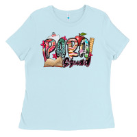 Baby Blue para squad Ladies Tee - NancyCooperArtShop