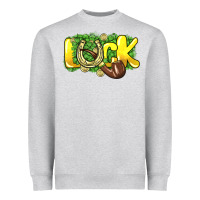 Heather Grey Love St. Patrick's Day Heavyweight Sweatshirt - HowdyJamesFarm