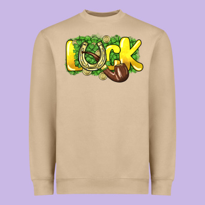Love St. Patrick's Day Heavyweight Sweatshirt Designed By Howdyjamesfarm