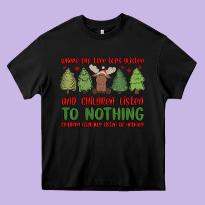 Where The Tree Tops Glisten Heavy Core Tee Designed By Maliassmallbusiness