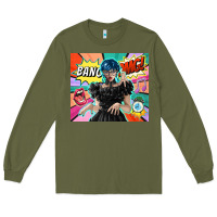 Army Green pop art gothic girl Long Sleeve Tee - TumblerDesignByShophia