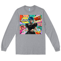 Heather Grey pop art gothic girl Long Sleeve Tee - TumblerDesignByShophia