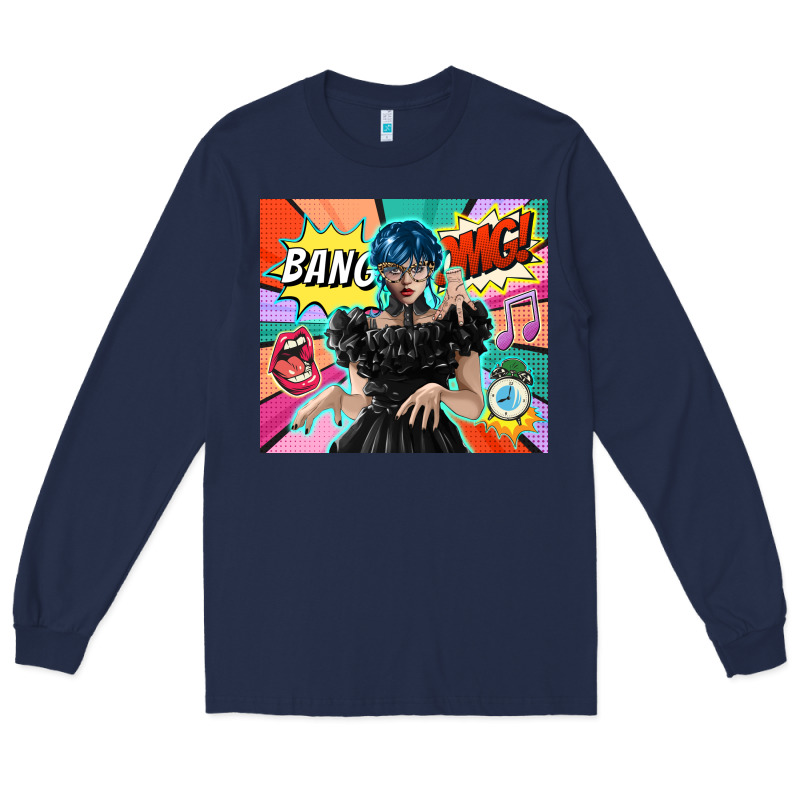 Pop Art Gothic Girl Long Sleeve Tee by TumblerDesignByShophia | Teevron