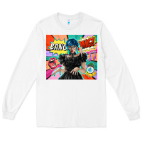 White pop art gothic girl Long Sleeve Tee - TumblerDesignByShophia