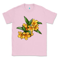 Bubblegum Pink Yellow Jessamine Flower Illustrations Classic Tee - LillyAllenDesigns