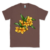 Chestnut Yellow Jessamine Flower Illustrations Classic Tee - LillyAllenDesigns