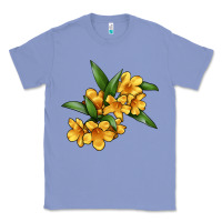 Colony Blue Yellow Jessamine Flower Illustrations Classic Tee - LillyAllenDesigns