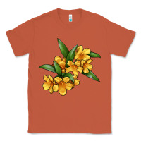 Copper Yellow Jessamine Flower Illustrations Classic Tee - LillyAllenDesigns