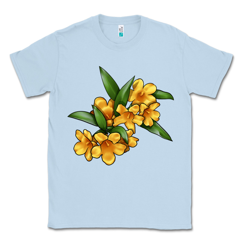 Yellow Jessamine Flower Illustrations Classic Tee by LillyAllenDesigns | Teevron