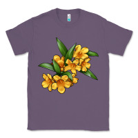 Lavender Yellow Jessamine Flower Illustrations Classic Tee - LillyAllenDesigns