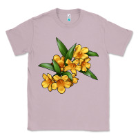 Lilac Yellow Jessamine Flower Illustrations Classic Tee - LillyAllenDesigns