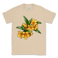 Mushroom Yellow Jessamine Flower Illustrations Classic Tee - LillyAllenDesigns