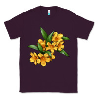 Plum Yellow Jessamine Flower Illustrations Classic Tee - LillyAllenDesigns