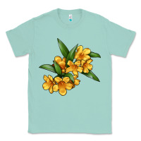 Seafoam Yellow Jessamine Flower Illustrations Classic Tee - LillyAllenDesigns