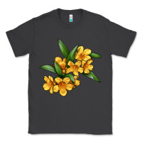 Smoke Yellow Jessamine Flower Illustrations Classic Tee - LillyAllenDesigns