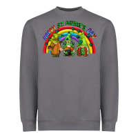 Happy St. Patrick's Day Rainbow Gnomes Heavyweight Sweatshirt | Teevron