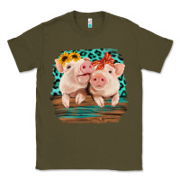 Army Green Cute Couple Pigs Classic Tee - Bettercallsaul