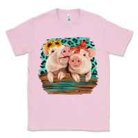 Bubblegum Pink Cute Couple Pigs Classic Tee - Bettercallsaul