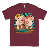 Burgundy Cute Couple Pigs Classic Tee - Bettercallsaul