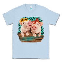 Dusty Blue Cute Couple Pigs Classic Tee - Bettercallsaul