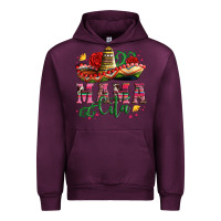 Mauve Wine mama cita with sombrero hat and roses Urban Hoodie - Artiststas