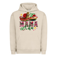 Pigment French Oak mama cita with sombrero hat and roses Urban Hoodie - Artiststas