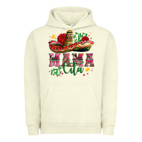 Pigment Pistachio mama cita with sombrero hat and roses Urban Hoodie - Artiststas