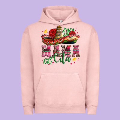 Mama Cita With Sombrero Hat And Roses Urban Hoodie Designed By Artiststas
