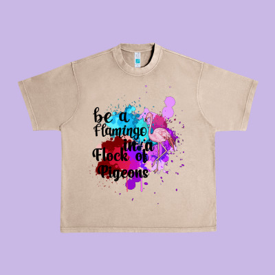 Be A Flamingo In A Flock Of Pigeons Urban Heavy Tee Designed By Bettercallsaul