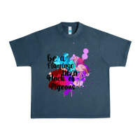 Midnight Navy Be a Flamingo in a Flock of Pigeons Urban Heavy Tee - Bettercallsaul