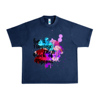 Navy Be a Flamingo in a Flock of Pigeons Urban Heavy Tee - Bettercallsaul