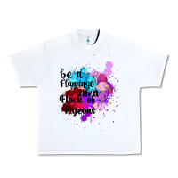White Be a Flamingo in a Flock of Pigeons Urban Heavy Tee - Bettercallsaul