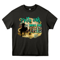 Asphalt pretty girls walk like this Heavy Core Tee - NancyCooperArtShop
