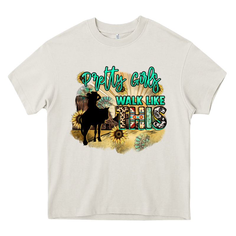 Pretty Girls Walk Like This Heavy Core Tee by NancyCooperArtShop | Teevron