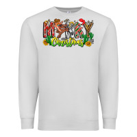 Dove Grey Merry Christmas Premium Sweatshirt - CowhideDigitalArt