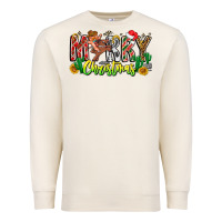 Sandshell Merry Christmas Premium Sweatshirt - CowhideDigitalArt