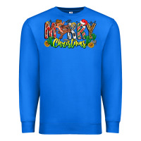 True Royal Merry Christmas Premium Sweatshirt - CowhideDigitalArt