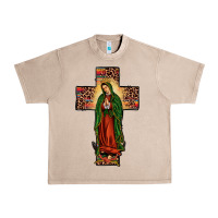 French Oak our lady of guadalupe cros Urban Heavy Tee - JahusDesignShop