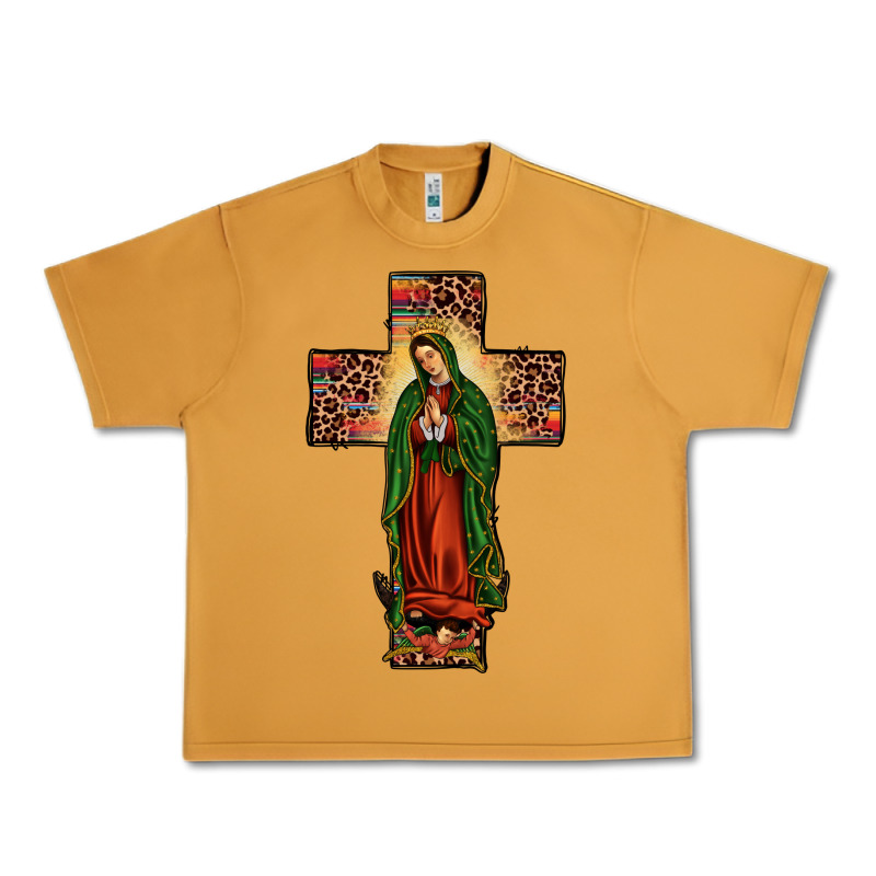 Our Lady Of Guadalupe Cros Urban Heavy Tee by JahusDesignShop | Teevron