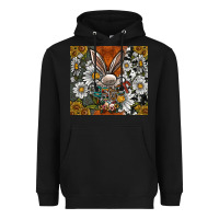 Black bunny Easter Heavyweight Hoodie - CowhideDigitalArt
