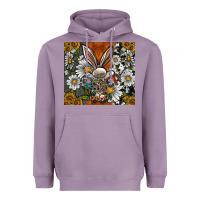 Lavender bunny Easter Heavyweight Hoodie - CowhideDigitalArt