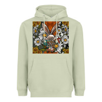 Matcha bunny Easter Heavyweight Hoodie - CowhideDigitalArt