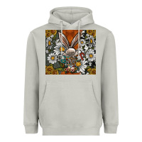 Moon Dust bunny Easter Heavyweight Hoodie - CowhideDigitalArt